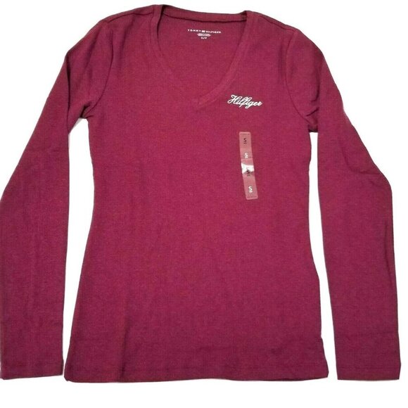 Tommy‎ Hilfiger Women's T-Shirt Long Sleeve Solid - Picture 1 of 7